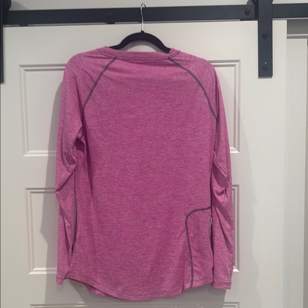 Patagonia Cool Tropics Pink and Gray Long Sleeve Tee - Picture 4 of 4